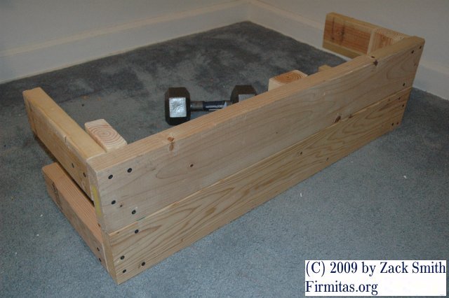 My workout bench design: top