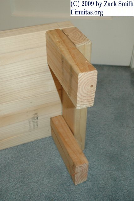 Wooden inline abdominal sit up bench